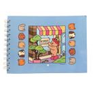 Caderno de Desenho Livro de Colorir Capa Dura Bobbie Goods Stitch Labubu Capivara 50 Páginas