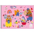 Caderno de desenho Tilibra sapeca kids espiral 48 folhas