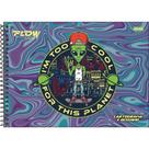 Caderno de Desenho Universitário Capa Dura FLOW 80 Folhas (pacote com 4)