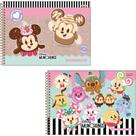 Caderno de Desenho Universitário Disney Munchlings 80 Folhas Capa Dura Pacote com 4 Caderno de Desenho Universitário Disney Munchlings 80 Folhas Capa Dura Pacote com 4