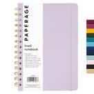 Caderno de diário espiral PAPERAGE Lined Lavender 160p, capa dura