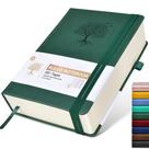 Caderno de diário forrado Ansopu 365 páginas em couro de capa dura A5 Caderno de diário forrado Ansopu 365 páginas em couro de capa dura A5
