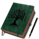 Caderno de diário ZXHQ A5 de 360 páginas com caneta e bolso interno