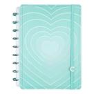 Caderno de Disco Caderno Inteligente Turquoise Love Medio