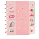 Caderno de Disco Inteligente Rosa A5 80 Folhas C/ Pins Escolar Volta Aulas Estudos Anotações Fofo Refilável Organização Caderno de Disco Inteligente Rosa A5 80 Folhas C/ Pins Escolar Volta Aulas Estudos Anotações Fofo Refilável Organização