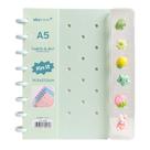 Caderno de Disco Inteligente Verde A5 80 Folhas C/ Pins Escolar Volta Aulas Estudos Anotações Fofo Refilável Organização Caderno de Disco Inteligente Verde A5 80 Folhas C/ Pins Escolar Volta Aulas Estudos Anotações Fofo Refilável Organização