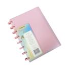 Caderno de Disco Sistema Inteligente Rosa A5 Yins Paper