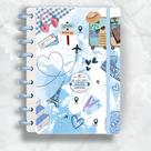 Caderno de disco viagem azul - soul disc
