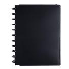 Caderno de discos all black g - 80 folhas - 11 discos-diskô