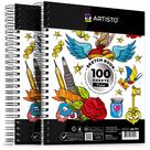 Caderno de Esboços Artisto Premium 9x12cm - 200 Folhas (Pacote com 2)