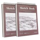 Caderno de Esboços Crehatos 9x12cm - 100 Folhas de Papel 100gsm