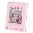 Caderno de Esboços Fuxi 9x12cm - Bloco de Desenho Espiral com 100 Folhas