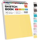 Caderno de Esboços Soucolor 9x12 Amarelo - 100 Folhas