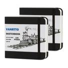 Caderno de Esboços VANRTTO - Capa Dura, 120 Páginas, 200gsm, 8x8cm