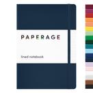 Caderno de jornal PAPERAGE forrado 160 páginas azul marinho 14x20cm