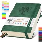 Caderno de Jornal PERCUN B5 Forrado - 365 Páginas com Capa de Couro