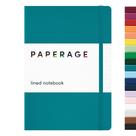Caderno de jornal, revestido com papel, 160 páginas, turquesa, 5,6 x 8 polegadas