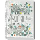 Caderno De Musica 50 Paginas Universitário Flexivel C/ Pauta - Credeal
