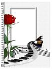 Caderno de Música - Capa Plastificada / Pautado, 12 pentagramas / 100 Fls gramat. 90 Caderno de Música - Capa Plastificada / Pautado, 12 pentagramas / 100 Fls gramat. 90
