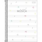 Caderno de Música Grande Espiral Universitário Capa Dura 80 Folhas Tilibra