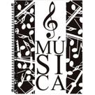 Caderno de Música Livro CD Espiral 70 Folhas 200X275MM - Pacote com 5 Unidades