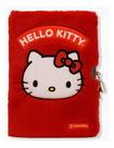 Caderno De Pelúcia Com Cadeado Hello Kitty Vermelho