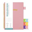 Caderno de reuniões Regolden-Book Work Planner 18x25cm rosa