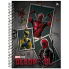 Caderno Deadpool Universitário 10M Espiral Capa Dura 160 Fls