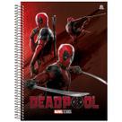 Caderno Deadpool Universitário 10M Espiral Capa Dura 160 Fls