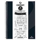 Caderno Desenho Canson A4 Expressão e Arte 40 Folhas Preto