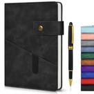 Caderno Diário Couro Preto A5 - 200 Páginas Caderno Diário Couro Preto A5 - 200 Páginas