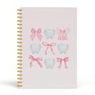 Caderno Diário EKGJW Coquette Pink Bow Dentist 14x21cm