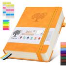 Caderno Diário PERCUN A5 em Couro - 365 Páginas, 100g/m²