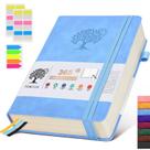 Caderno Diário PERCUN A5 em Couro - 365 Páginas, 100g/m²