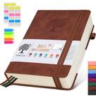 Caderno Diário PERCUN A5 em Couro - 365 Páginas com 100g/m²
