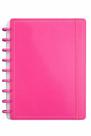 Caderno Disko M 60 Fls Capa Dura Rosa c/ Elástico