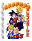 Caderno Dragon Ball Z 15 Matérias Capa Dura Com Adesivos