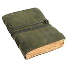Caderno em Couro Vintage KomalC 20x15 cm Verde