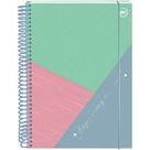 Caderno Enjoy Colegial DAC - 160 Folhas, 10 Matérias, Espiral Plástico, Capa Dura