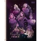 Caderno Escola 1 Mat Espiral Princesas Disney 80 Fls Tilibra Com Adesivo