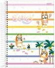 Caderno Escolar 1 Matéria 80fls Bluey X Com Adesivos Jandaia