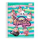 Caderno Escolar 10 Matérias Poney Capa Dura Espiral Juvenil