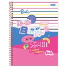 Caderno Escolar Barbie Capa Dura Espiral 1 Matéria 80 Folhas