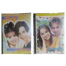 Caderno Escolar Espiral Com tiras autocolantes 200 Folhas Sandy E Junior