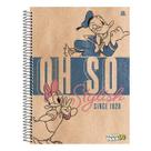 Caderno Escolar Pato Donald 1Matéria 80Fl Adesivos Capa Dura