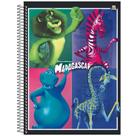 Caderno Escolar Personagem DreamWorks 1 Materia Com AdesivoS