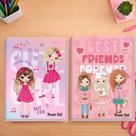 Caderno Escolar Power Full Brochura 1/4 96 Folhas Capa Dura -Menina Caderno Escolar Power Full Brochura 1/4 96 Folhas Capa Dura -Menina