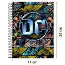 Caderno Espiral 1/4 80 Folhas DC Comics Capa Dura