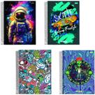 Caderno Espiral 1/4 Capa Dura FLOW 80FLS. PCT.C/05