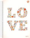 Caderno Espiral 1/4 Capa Dura Kbom Feminino 96F